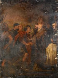 The Emperor Theodosius Before Saint Ambrosius by Sir Anthony Van Dyck