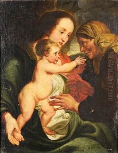 The Madonna And Child With Saint Anne by Sir Anthony Van Dyck