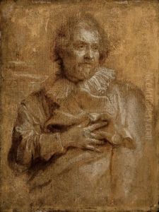 Portrait Of A Man Half Length by Sir Anthony Van Dyck
