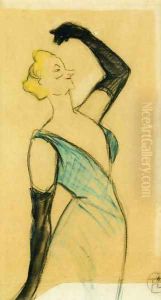 Yvette Guilbert I by Henri De Toulouse-Lautrec