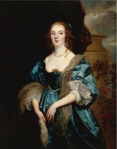 Portrait Of Anne Carr, Countess Of Bedford by Sir Anthony Van Dyck