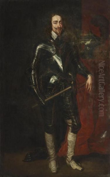 Portrait Of Charles I Standing Full-length, In Armor - view 1