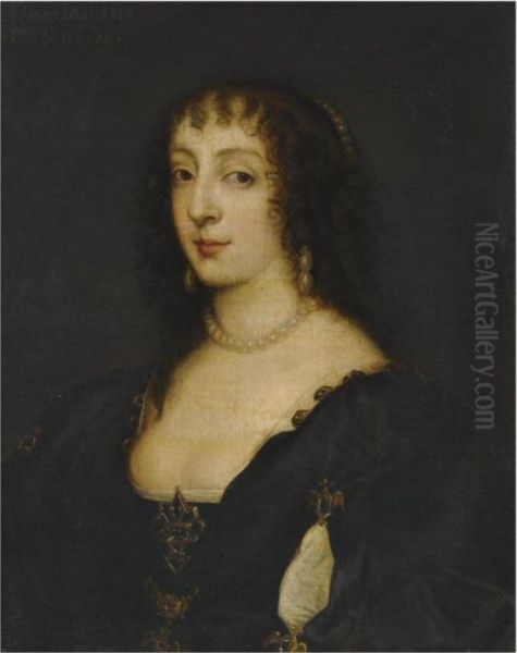 Portrait Of Queen Henrietta Maria - view 1