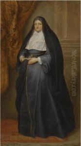 Portrait Of The Infanta Isabel Clara Eugenia, Full Length, Wearinga Nun's Habit