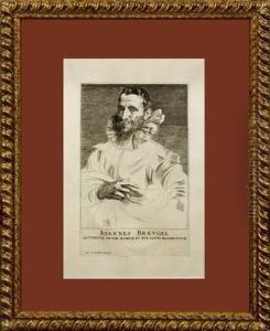 Retrato Del Pintor Ioannes Breugel by Sir Anthony Van Dyck