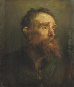 A 'tronie' Of A Bearded Old Man by Sir Anthony Van Dyck