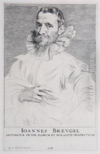 Portrait Of Joannes Breugel by Sir Anthony Van Dyck