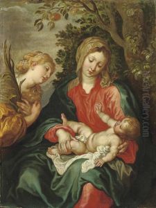 The Virgin And Child With Saint Catherine Of Alexandria by Sir Anthony Van Dyck