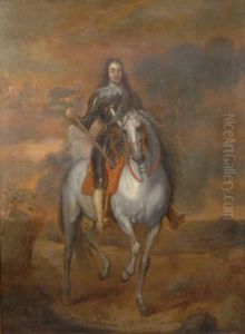 Efter. Portratt Av Charles I Till Hast. 16/1700-tal. Duk, 154x114. Sma Dukrevor