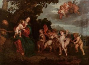 Riposo Dalla Fuga In Egitto by Sir Anthony Van Dyck