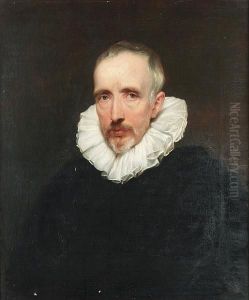 Portrait Of Cornelis Van Der Geest, Bust-length, In Black Costume With A White Ruff by Sir Anthony Van Dyck