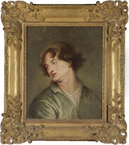 Portrait Of The Artist, Head And Shoulders Wearing Green