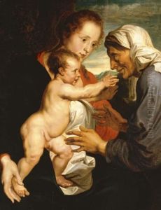 The Virgin And Child With Saint Anne by Sir Anthony Van Dyck
