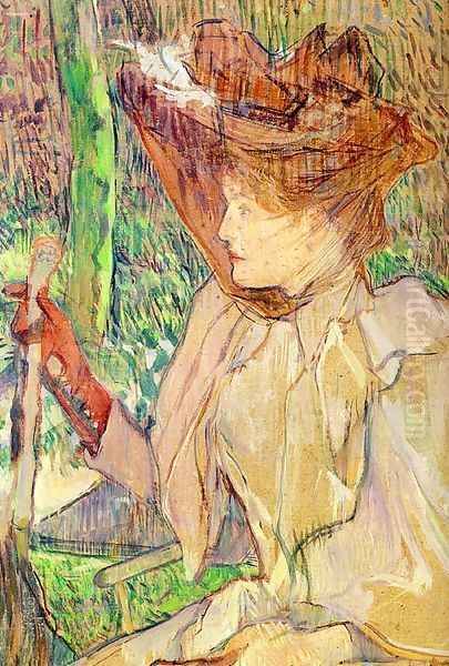 Portrait of Honorine Platzer (Woman with Gloves) 1891 - view 1