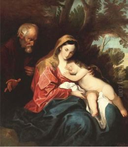 The Rest On The Flight Into Egypt by Sir Anthony Van Dyck