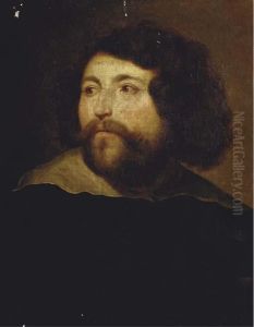 Portrait Of A Gentleman, Bust-length, In A Black Costume With A White Collar by Sir Anthony Van Dyck
