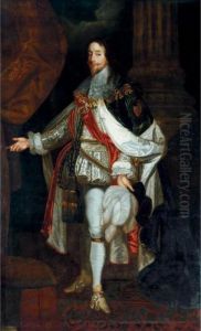 Portrait Of Charles I by Sir Anthony Van Dyck