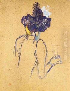 Jane Avril Seen from the Back