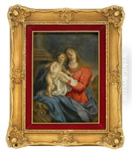 Madonnan Och Barnet by Sir Anthony Van Dyck