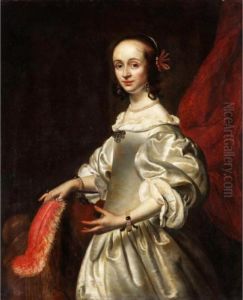 Portrait Of A Lady, Said To Be Susannah Glyn, Nee Lewen Of Ewell, Surrey by Sir Anthony Van Dyck
