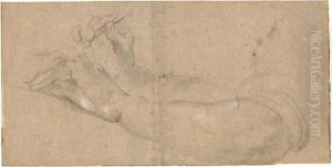 Deux Bras, Dont L'un Tenant Une Plume A La Main by Sir Anthony Van Dyck