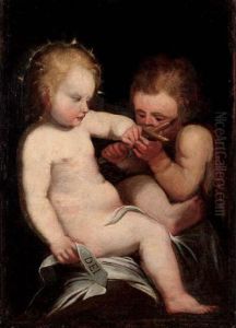 The Infant Christ And The Infant St. John by Sir Anthony Van Dyck