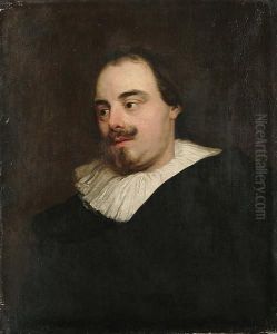 A Portrait Of Pieter Stevens, Bust-length, In Black Costume With A Ruff by Sir Anthony Van Dyck