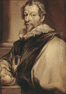 A Portrait Of The Painter Hendrik Van Balen by Sir Anthony Van Dyck