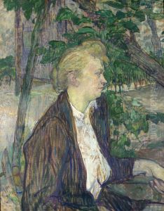 Woman Seated in a Garden