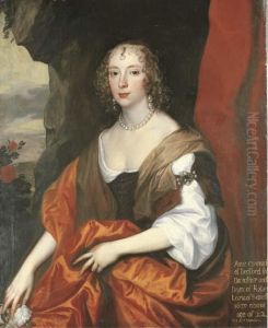 Portrait Of Anne Carr, Countess Of Bedford by Sir Anthony Van Dyck