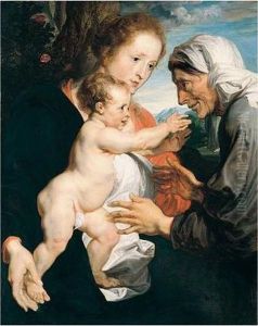 The Madonna And Child With Saint Anne by Sir Anthony Van Dyck