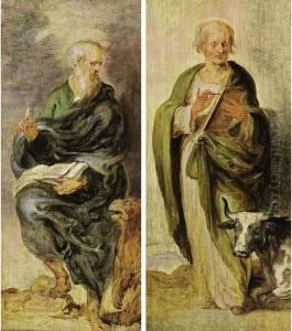 St. Luke; St. Mark by Sir Anthony Van Dyck
