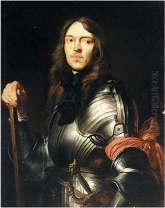 Portrait Of A Gentleman, Half Length, Wearing Armour