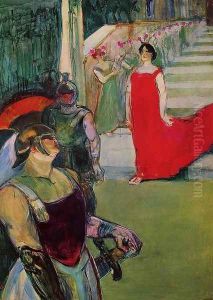 Scenes from 'Messaline' at the Bordeaux Opera by Henri De Toulouse-Lautrec