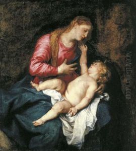 The Virgin And Child by Sir Anthony Van Dyck
