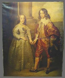Portrait Of William Ii Of Orange And Mary, Daughter Ofcharles by Sir Anthony Van Dyck