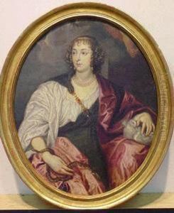 Portrait Of Lady Venetia Digby As 'prudence' by Sir Anthony Van Dyck