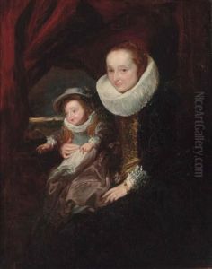 Portrait Of A Woman And Child by Sir Anthony Van Dyck
