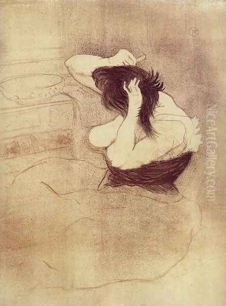 Elles: Woman Combing Her Hair - view 1