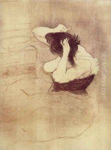 Elles: Woman Combing Her Hair by Henri De Toulouse-Lautrec
