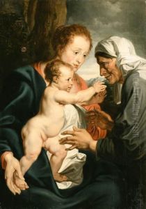 The Virgin And Child With Saint Anne by Sir Anthony Van Dyck