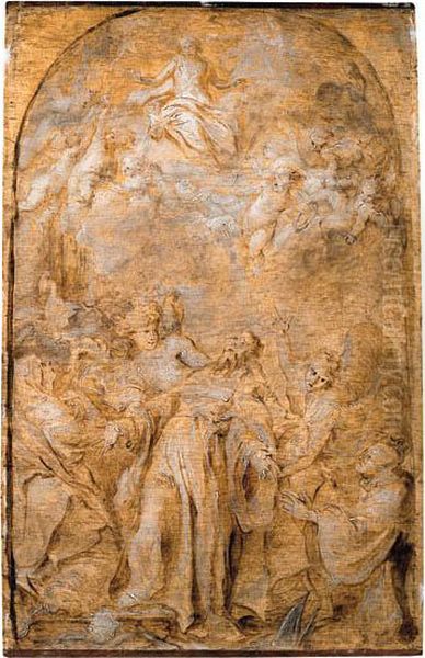 Saint Augustine In Ecstasy - Grisaille - view 1