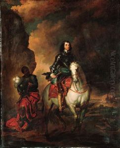 Equestrian Portrait Of A Nobleman by Sir Anthony Van Dyck