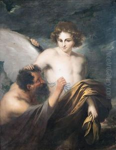 Daedalus Attaching Wings To Icarus by Sir Anthony Van Dyck