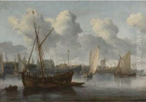 Fishing Boats In A Harbor