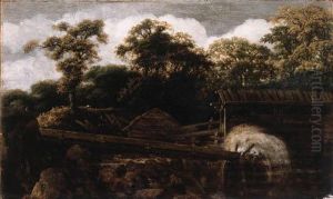 A Sawmill On A River At The Edge Of A Wood