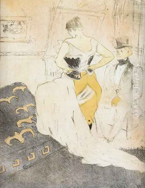 Elles: Woman Fastening a Corset, Passing Conquest - view 1