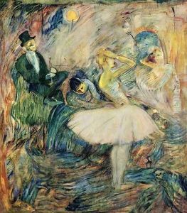 The Dancer in Her Dressing Room by Henri De Toulouse-Lautrec