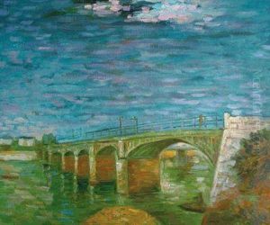 The Seine Bridge At Asnieres by Vincent Van Gogh