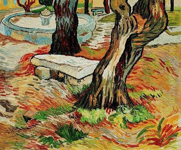 The Bench At Saint Remy - view 1